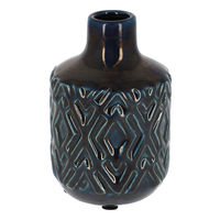 Petit vase en céramique bleue
