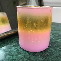 Photophore rose et doré