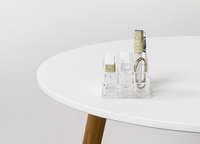 Rangement maquillage pour rouge à lèvres 9 compartiments transparent