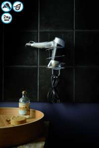 Porte séche-cheveux auto-adhésif repositionnable "Bestlock Magic"