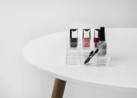 Rangement maquillage pour vernis 9 compartiments transparent