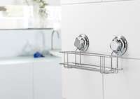 Etagère à ventouses argent "Bestlock" grand modèle