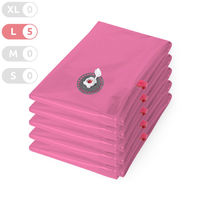 Lot de 5 sacs sous vide "Aspispace" L - rose 