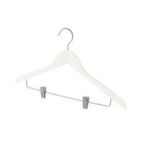 Lot de 6 cintres à pinces blancs «Ecume»