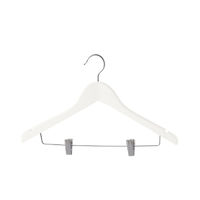 Lot de 6 cintres à pinces blancs «Ecume»