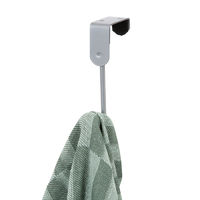 Patère de porte métal 1 crochet bois "Uno"