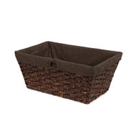 Panier de rangement rectangulaire marron "Holva"