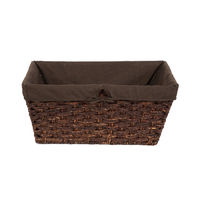 Panier de rangement rectangulaire marron "Holva"