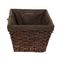 Panier de rangement rectangulaire marron "Holva"