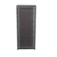 Armoire penderie gris anthracite avec rangement multipoches