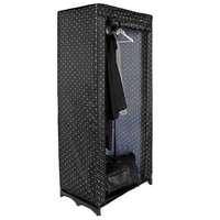 Armoire penderie noire à motif étoiles blanches