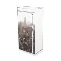 Armoire penderie grise "Empire State Building"