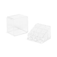 Rangement maquillage pour rouge à lèvres et accessoires transparent