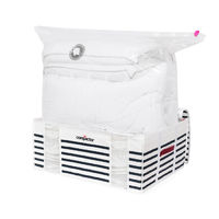 Housse souple sous-vide Compactor bleue et blanche "Marinière" XXL