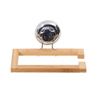 Porte-papier hygiénique à ventouse "Bestlock" en bambou "Spa"