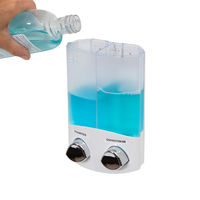 Distributeur de savon mural double blanc "Duo"