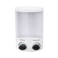 Distributeur de savon mural double blanc "Duo"