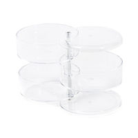 Range-bijoux 3 niveaux pivotants transparent