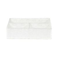 Organisateur de tiroir 3 compartiments rigide blanc "Stan"