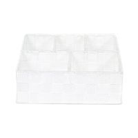 Organisateur de tiroir 5 compartiments rigide blanc "Stan"