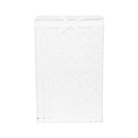 Panier à linge rectangulaire blanc "Stan"