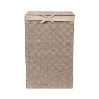 Panier à linge rectangulaire taupe "Stan"
