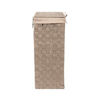 Panier à linge rectangulaire taupe "Stan"