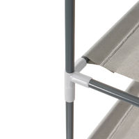 Étagère range-chaussures 4 niveaux en métal "Salomé"