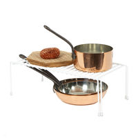 Tablette de rangement extensible blanche pour cuisine