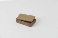 Petite boite de rangement rectangulaire à couvercle en bois "Vintage"
