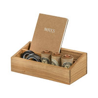 Casier de rangement 2 compartiments en bois "Vintage"