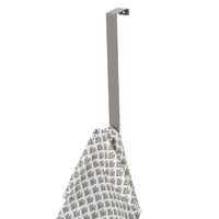 Patère de porte grise 1 crochet "Solo"