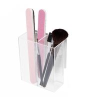 Rangement mural auto-adhésif pour maquillage 2 compartiments "Vision"