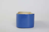 Vide-poches en bambou laqué bleu "Danang"