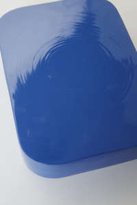 Plateau en bambou laqué bleu "Danang"