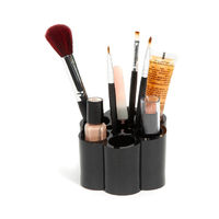 Rangement maquillage pour pinceaux 12 compartiments noir