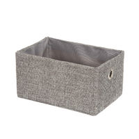 Panier de rangement gris chiné "York"