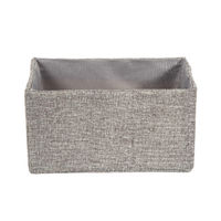 Panier de rangement gris chiné "York"