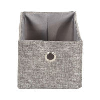 Panier de rangement gris chiné "York"