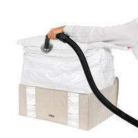 Lot de 10 housses souples sous-vide Compactor beiges "2.0" XXL