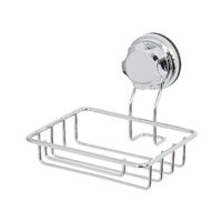 Porte-savon ou éponge à ventouse argent "Bestlock"