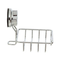 Porte-savon ou éponge à ventouse argent "Bestlock"
