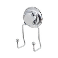 Crochet double à ventouse argent "Bestlock"