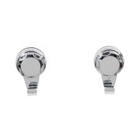 Lot de 2 petits crochets chromés "Bestlock"