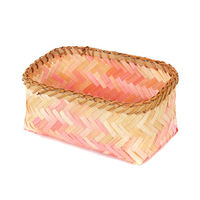 Panier de rangement rose "Nouméa" S