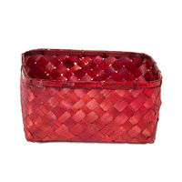 Panier de rangement rouge "Hanoi" L