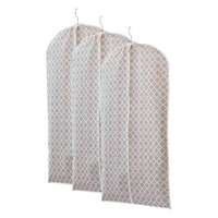 Lot de 3 housses courtes pour vêtements taupe "Madison"