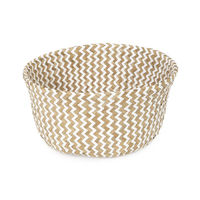 Panier de rangement naturel et blanc "Belly" S