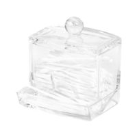 Distributeur de cotons-tiges transparent