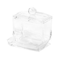 Distributeur de cotons-tiges transparent